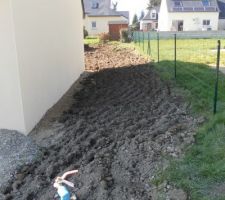 Le terrain nivelé !!! ou pas..... :-(