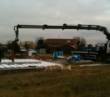 &eacute;l&eacute;vation des poutrelles en b&eacute;ton