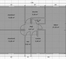 Esquisse plan des combles