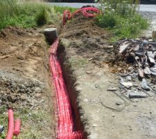 Tranchées et raccordements