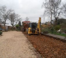 Empierrement de l'acc&egrave;s