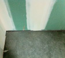 Le plancher pas super bien aligné
