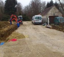 TRANCHEE POUR RACCORDEMENT RESEAU ELEC PTT