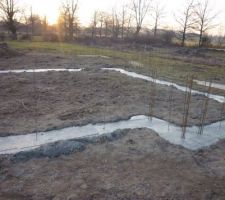 D&eacute;but des fondations