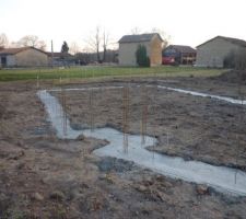 D&eacute;but des fondations