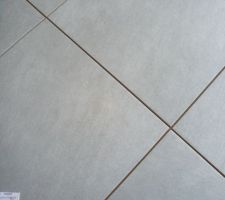 Carrelage gris clair  33 X 33 pour le sol de la salle de bains des enfants