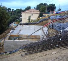Dalle de la maison terminée.