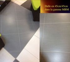 Voici notre choix pour le carrelage des pi&egrave;ces &agrave; vivre (salle de bain des enfants il sera blanc et chez nous quasi noir) aucune plus value il fait partir de la gamme MBM