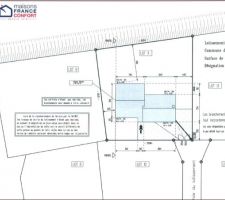 Situation de la maison par rapport au terrain