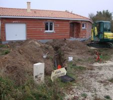 Branchement au tout à l'égout, eau et électricité