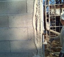 Mise enplace des baguettes d'angle