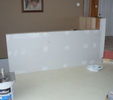 Autre angle de vue des demi mur