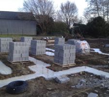 Ya le père Noël qui est venu déposer des lego chez nous.