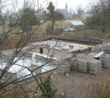 Vue de chez moi avant le coulage des dalles