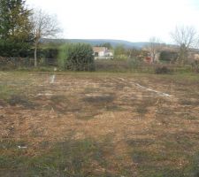 Tra&ccedil;age de la maison avec le conducteur et le ma&ccedil;on