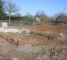 Fouille 0,80 cm de profondeur