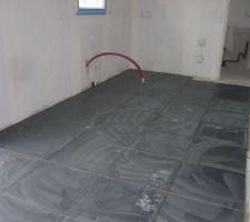 Pose du carrelage au rdc