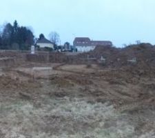 Depuis le fond du terrain