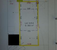 Voici le plan du terrain.