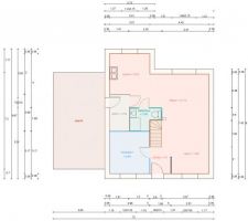 Voici un plan approximatif du RDC réalisé avec le logiciel Géogébra.