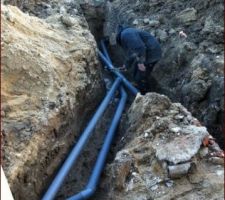 évacuation eau usée et eau pluviale