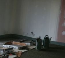 On arrose un peu et ça pousse!! Non, ils poudrent puis humidifient ; ensuite, les carreaux sont posés