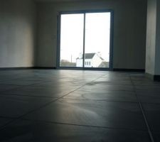 Carrelage en fin de pose