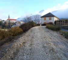 Nivellement et terrassement chemin d'accès