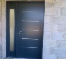 Porte d'entrée GERVAIS ASTRAL ANTHRACITE