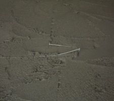 Chape traditionnelle d'enrobage du plancher chauffant - visu du treillis anti-retrait