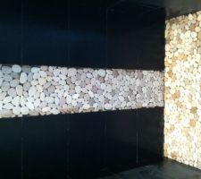 La faïence de la douche est faite