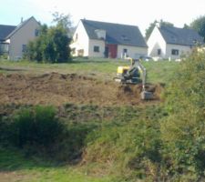 Mise aux normes du terrain pour le permis.