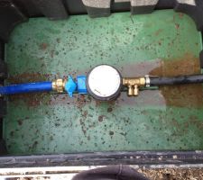 Pose du compteur Veolia et du robinet