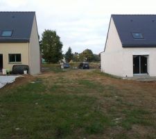 Vu de derri&egrave;re, futur facade sud