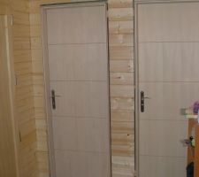 Portes cellier et wc