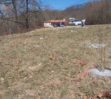 Résultat après béton coulé et séchage d'un jour