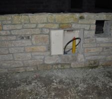 Mur technique avec le compteur EDF