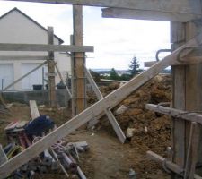 Poteaux de la terrasse