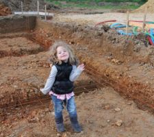 Ma princesse dans sa futur cuisine.