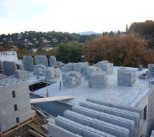 D&eacute;but des murs.