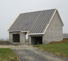 Sous toiture terminée!