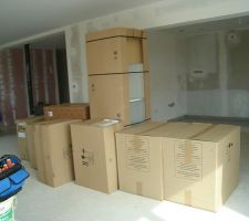 Livraison des meubles de la cuisine le 17/03