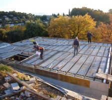 Pr&eacute;paration dalle rdc.