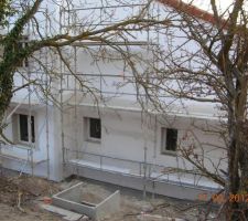 Armature et enduit sur le polystyrène