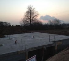 Ca  est, la dalle est coul&eacute;e