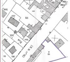 Plan du terrain sur Pernes