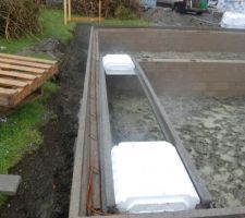 Installation des poutrelles