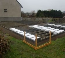 Ca prend forme .
interruption du chantier du aux fortes rafales de vent