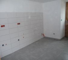 La buandrie, faience finie.