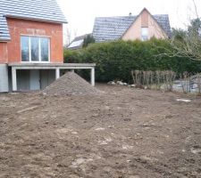 Le reste de tout venant pour le dessous de terrasse